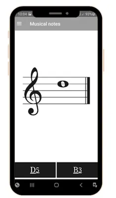 Guitar Tuner and musical notes android App screenshot 1