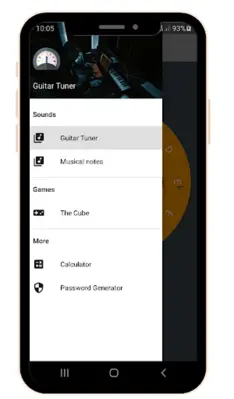 Guitar Tuner and musical notes android App screenshot 3